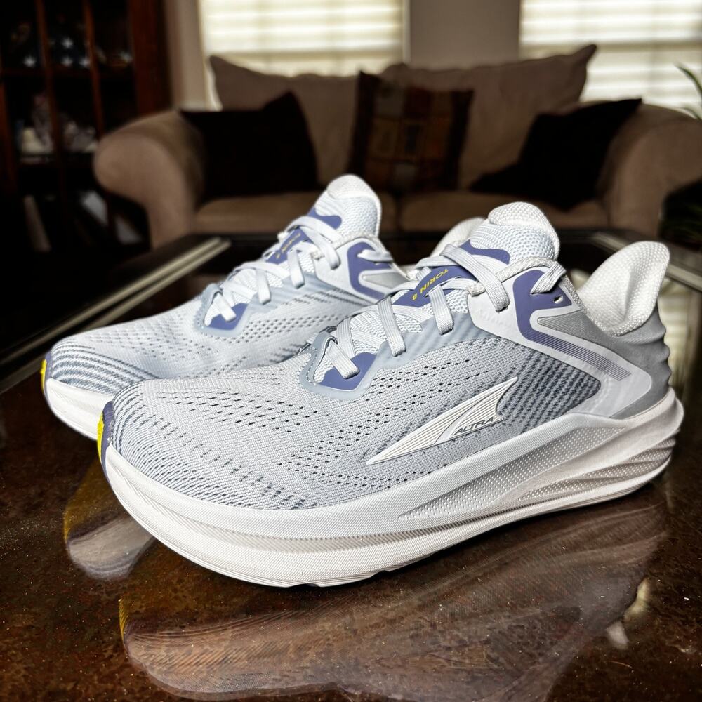 Altra Torin 8 Shoes Womens 7 Blue White Road Running Athletic Zero Drop Sneakers